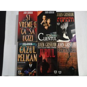   6 carti: ...SI  VREME E CA SA UCIZI / CLIENTUL /  PARTENERUL /  CAZUL  PELICAN / JURIUL  /  AVOCATUL  STRAZII  -  JOHN  GRISHAM    